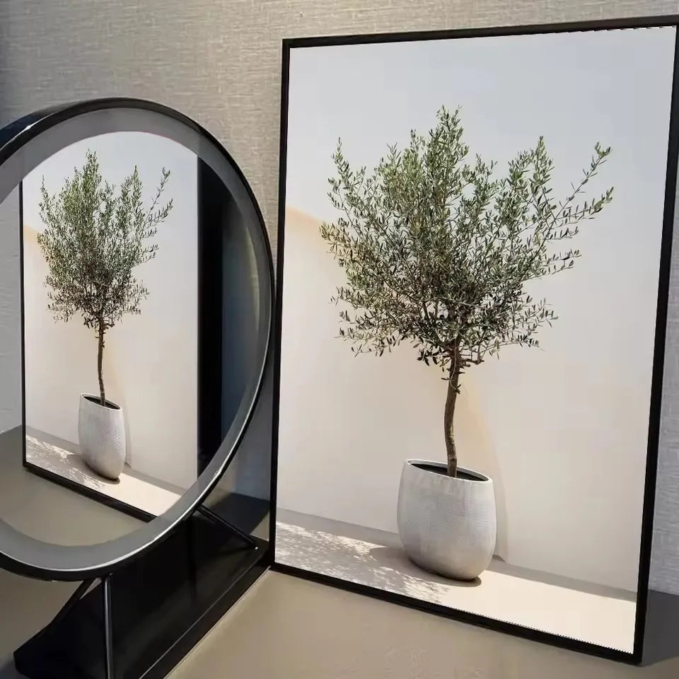 Lienzo Art Déco Floral Clásico