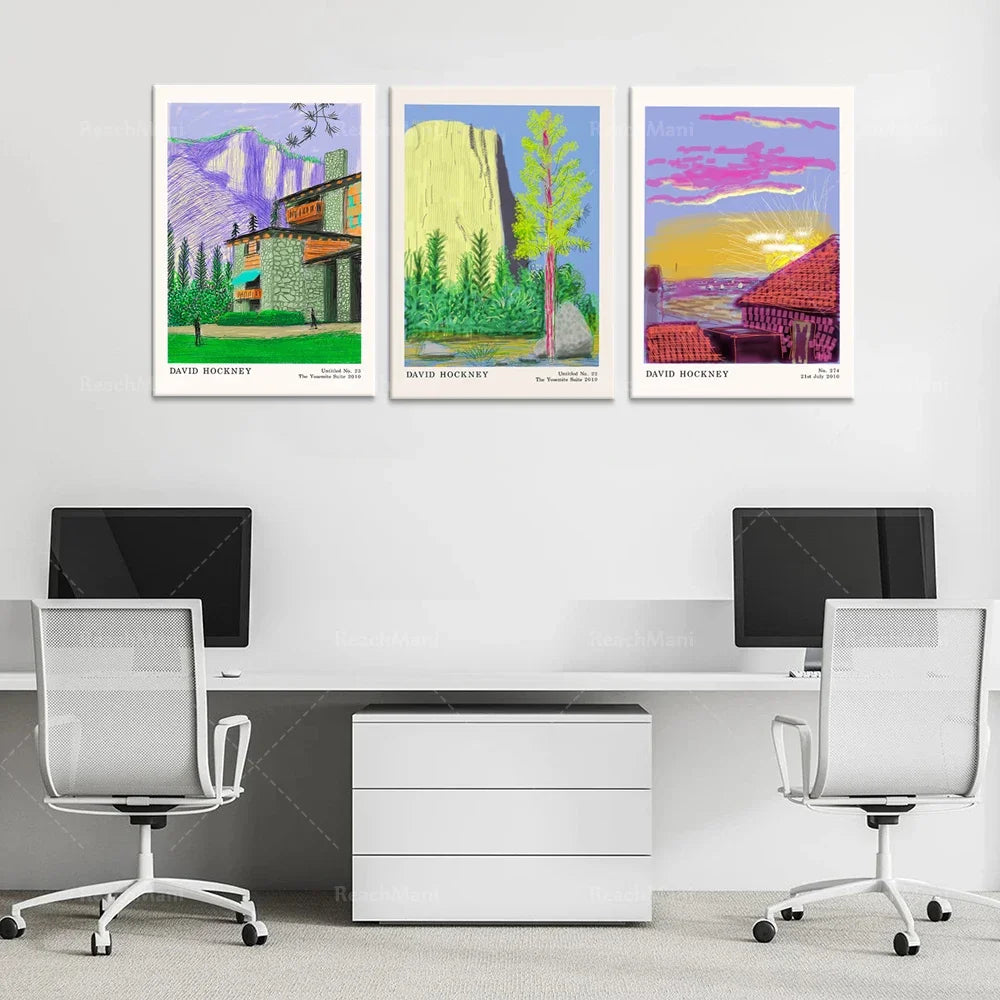 Lienzo Colección Galería - Estilo Hockney