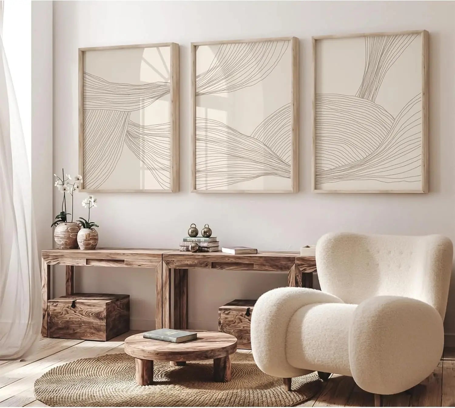Set Mid-Century Beige