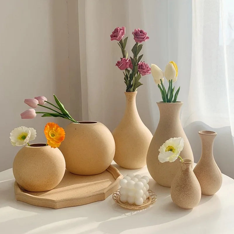 Florero Olivia - Madera Rústica