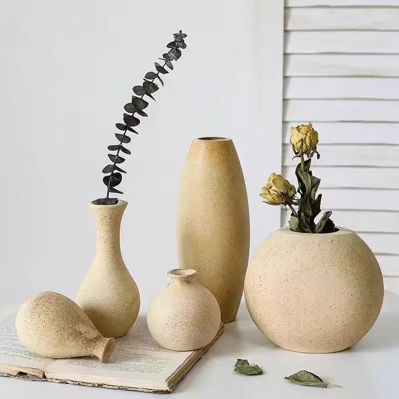 Florero Olivia - Madera Rústica