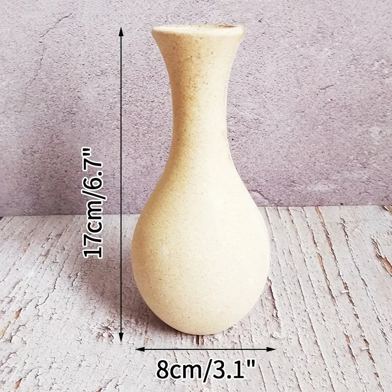 Florero Olivia - Madera Rústica