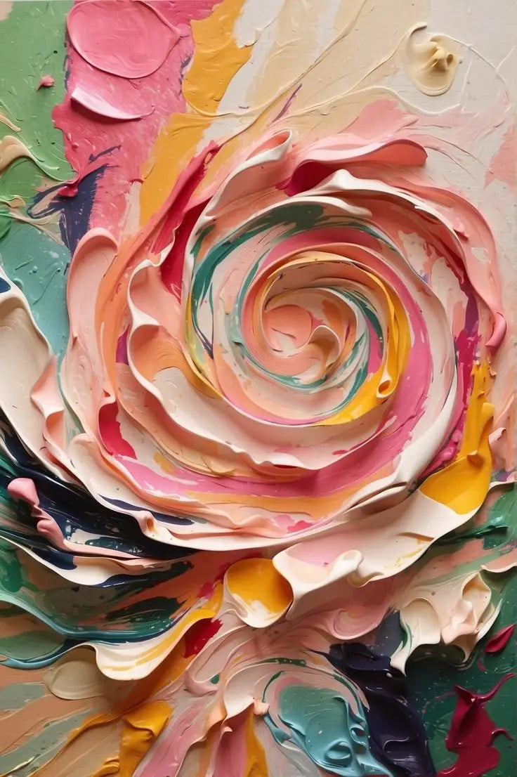 Lienzo Flor Texturada