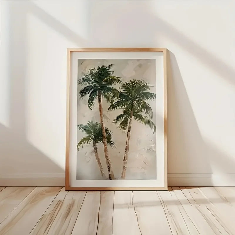 Lienzo Palmera Tropical