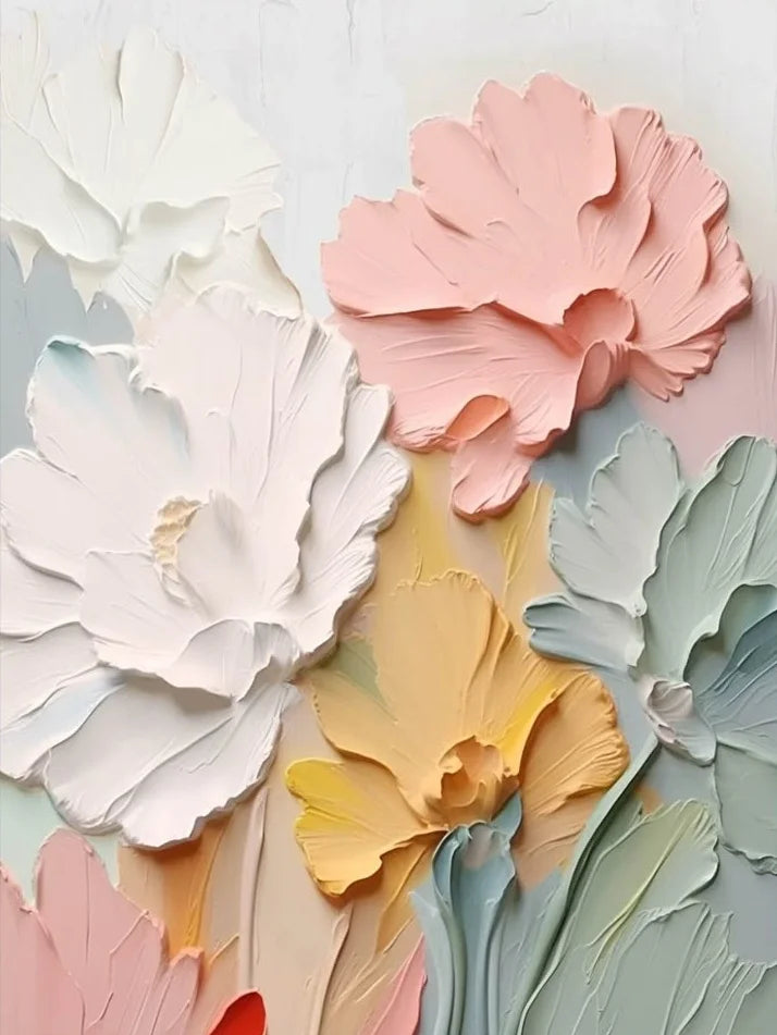 Lienzo Flor Texturada
