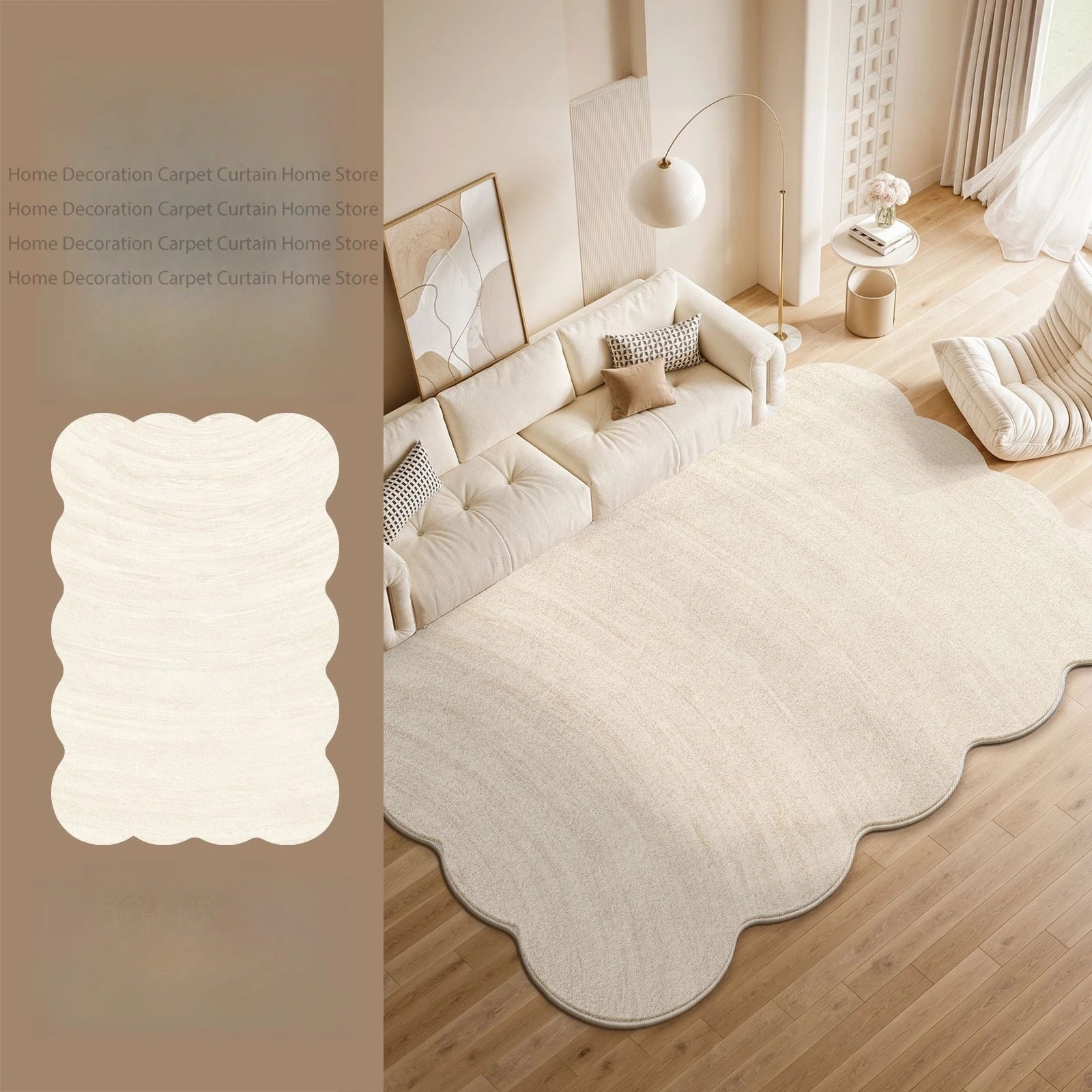 Alfombra Crema Minimal
