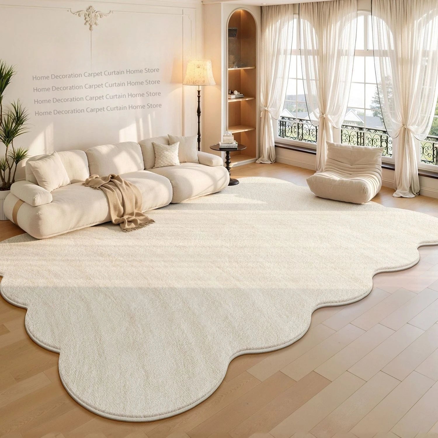Alfombra Crema Minimal