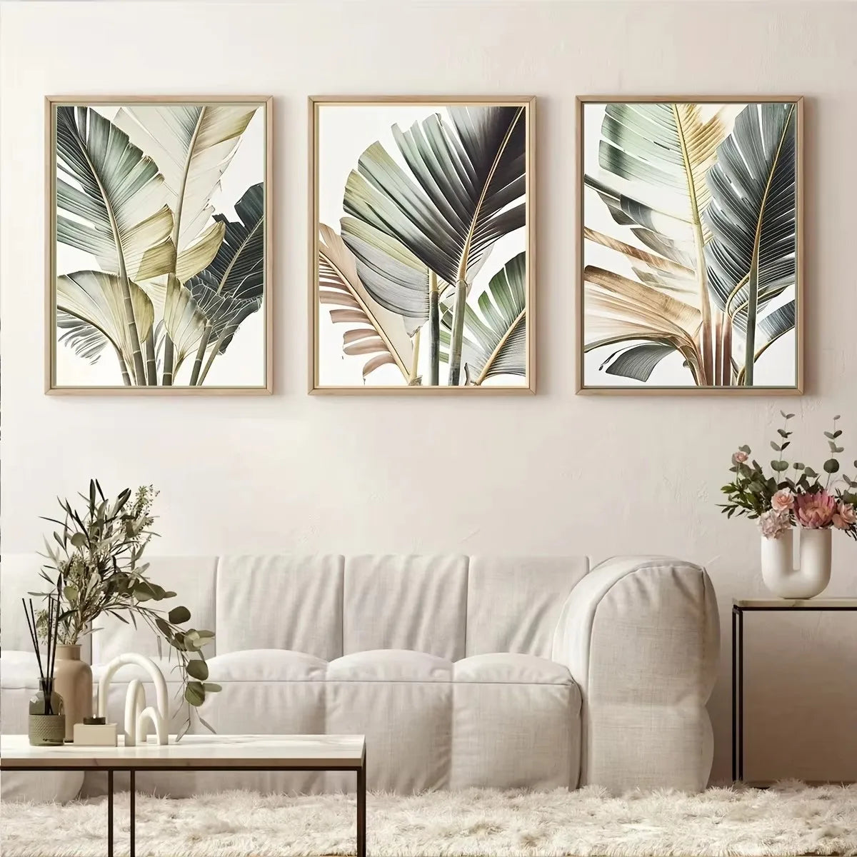 Set Palmeras Costeras Acuarela