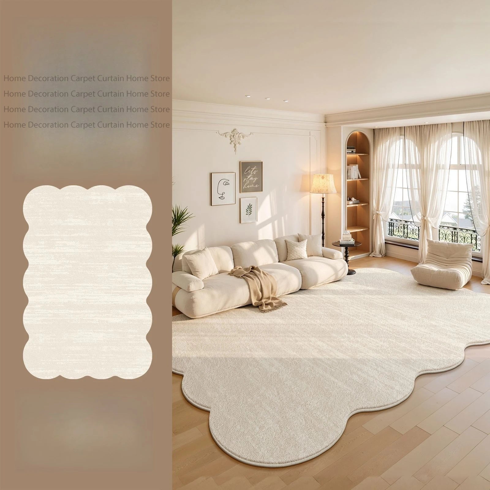 Alfombra Crema Minimal