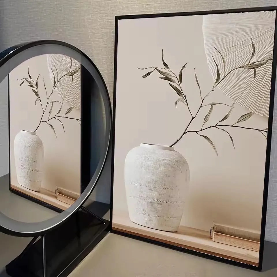 Lienzo Art Déco Floral Clásico
