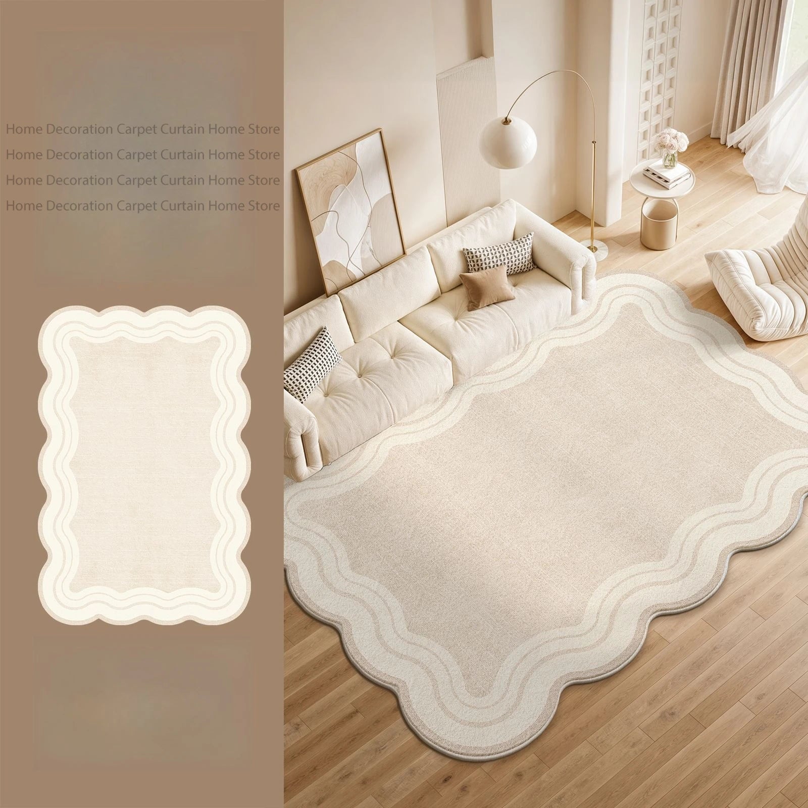Alfombra Crema Minimal