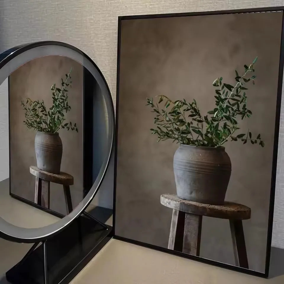 Lienzo Art Déco Floral Clásico